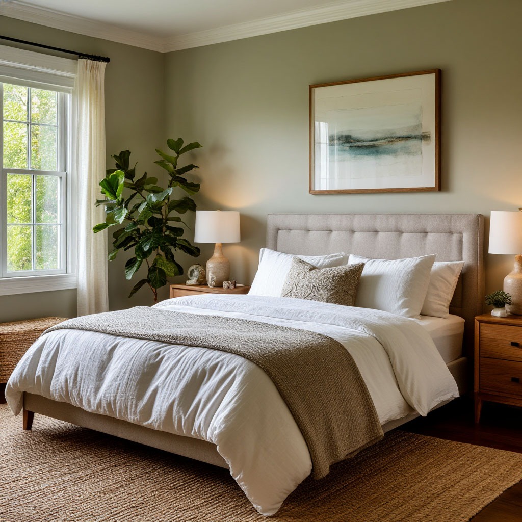 Peaceful bedroom for quality sleep