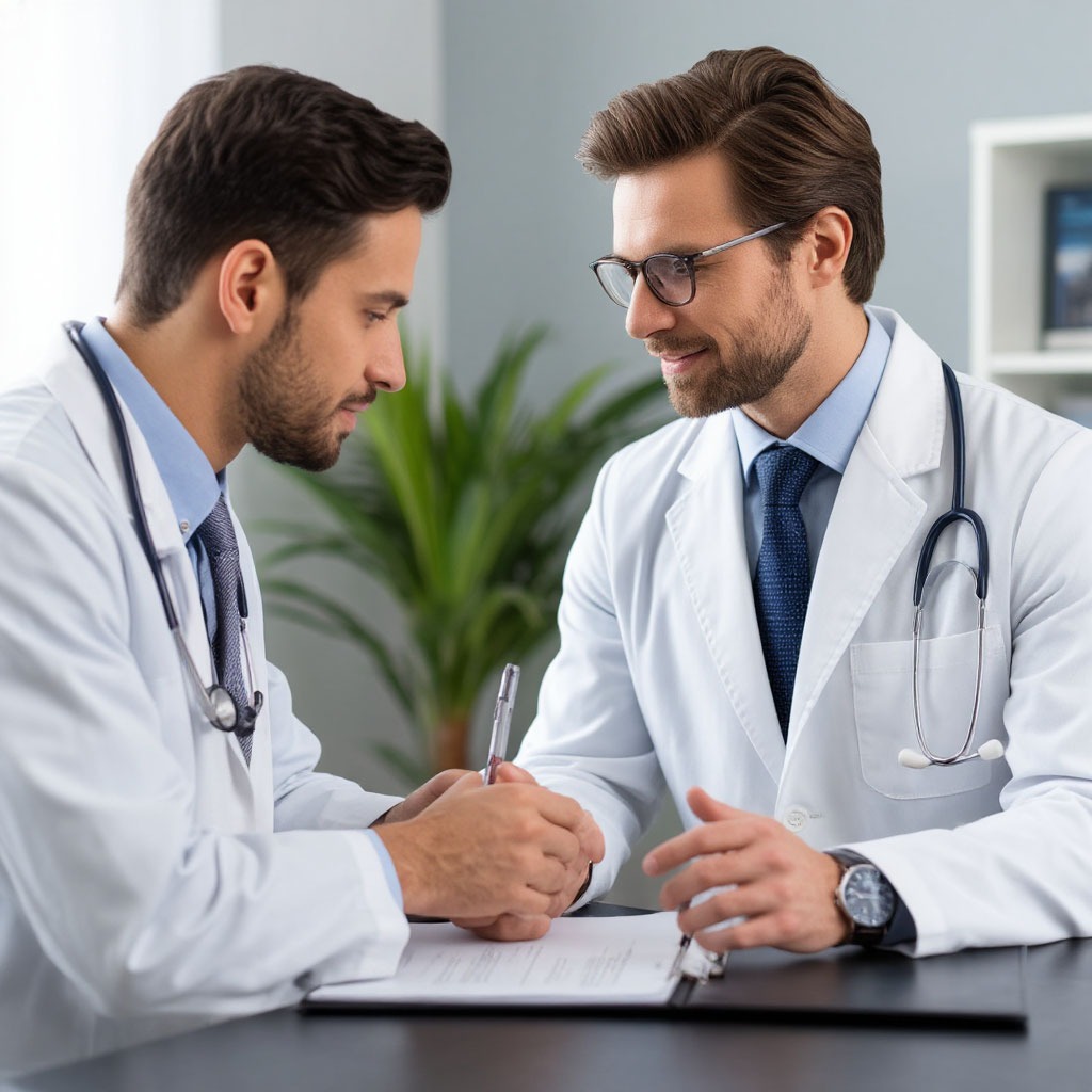Doctor consultation about memory