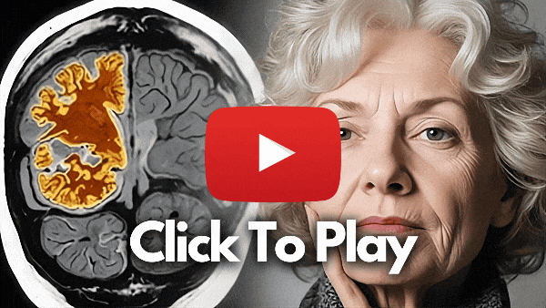 Video preview with a play button